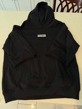 Sculpted Mens 3/5 Sleeve Hoodie Pump Cover Size Large